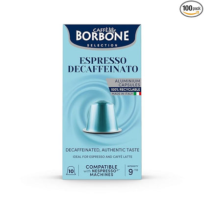 Caffè Borbone Decaffeinated Aluminum Capsules Compatible