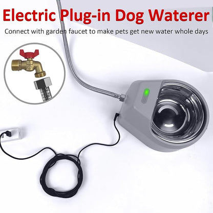 Dog Fountain Auto Filling Dog Water Dispenser | Auto Replenish Water Dog Bowl, USB Supply & 24Hrs Fresh Water for Large Medium Dogs, Small Puppies