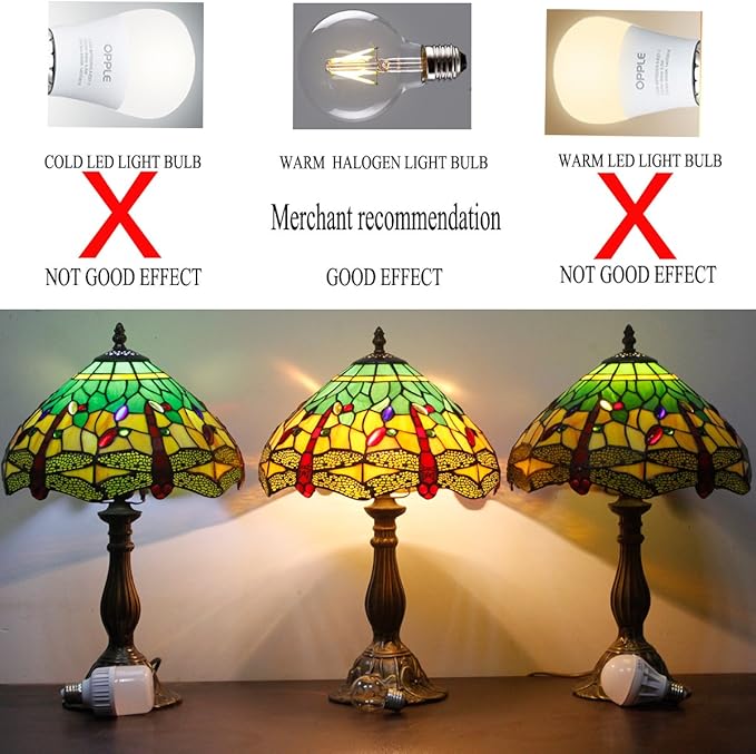 WERFACTORY Tiffany Floor Lamp Green Yellow Stained Glass Dragonfly Arch Lamp 12X18X64 Inch Gooseneck Adjustable Corner Standing Reading Light Decor Bedroom Living Room S009G Series