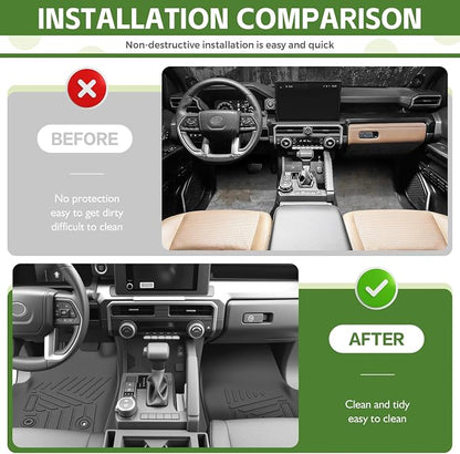 Floor Mats for 2025 2026 Toyota 4Runner 5 Seats Gas, All Weather TPE Protector 1st&2nd Row Floor Liners Accessories(Not for Hybrid EV&i-Force MAX)