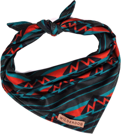 Wilderdog Dog Bandana with Lightweight Quick Drying Poly-Blend Mesh Material in Olive