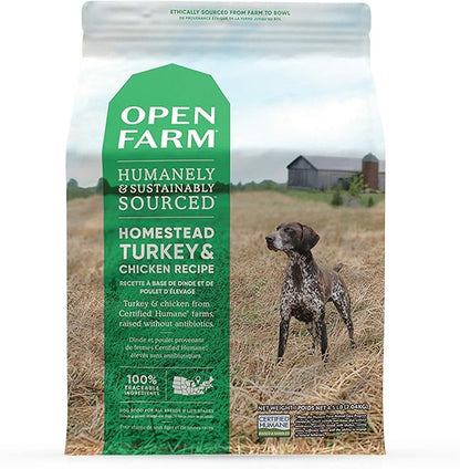 Open Farm Grain-Free Homestead Turkey and Chicken Dog Food 4.5 Pounds