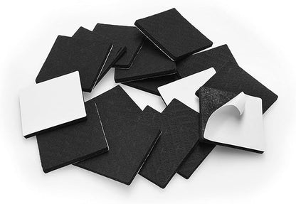 Slipstick GorillaPads Non Slip Furniture Pads/Gripper Feet Floor Protectors (Set of 16) Premium 2 Inch Square Self Adhesive Rubber Pads for Furniture Legs, Black, CB153-16