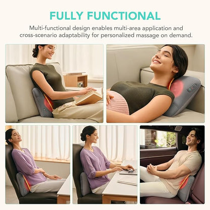 SKG Cordless Back Massager for Pain Relief Deep Tissue 4D Back and Neck Massager