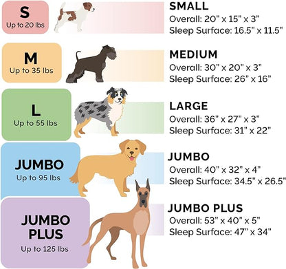 Furhaven Orthopedic Dog Bed for Large Dogs w/ Removable Bolsters & Washable Cover, For Dogs Up to 125 lbs - Plush & Velvet Waves Perfect Comfort Sofa - Granite Gray, Jumbo Plus/XXL
