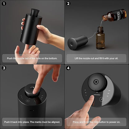Airversa Waterless Essential Oil Diffuser Starter Kit