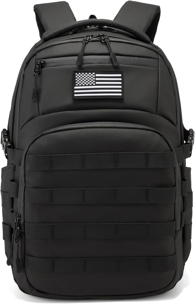Wotony Military tactical backpack, backpack for men black small tactical assault bag
