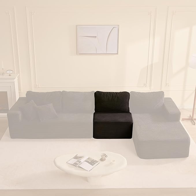 Cozy Single Seat, Comfortable Seating, No Assembly Required, Black