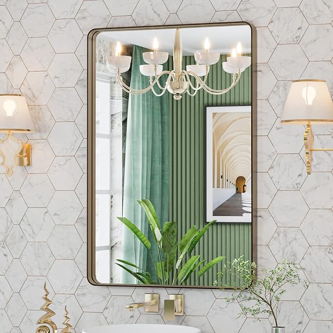 LOAAO 24”X36” Bronze Bathroom Mirrors