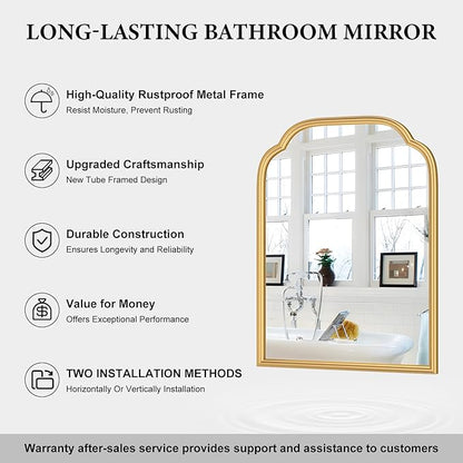 18X24 Inch Gold Mirror for Wall