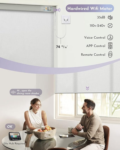 Graywind Motorized Light Filtering Shades Compatible