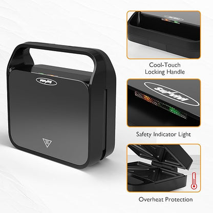 Sunvivi 3 in 1 Sandwich Maker, Electric Waffle Maker