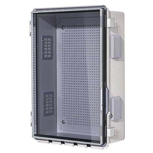 ABS Electrical Junction Box, Ventilated Design, Cable Grommets, IP65 Waterproof