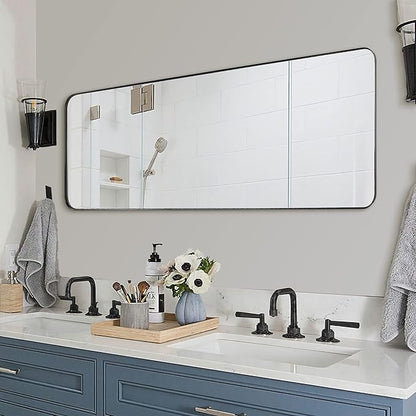 ANDY STAR 22" x 60" Full Length Wall Mirror, Large Black Mirror