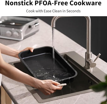 N21NA Pro Slow Cooker 10 Quart, 8-in-1 Programmable PFOA-Free Ceramic Coated