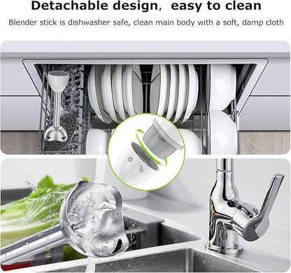 Bonsenkitchen Hand Blender, Immersion Blender