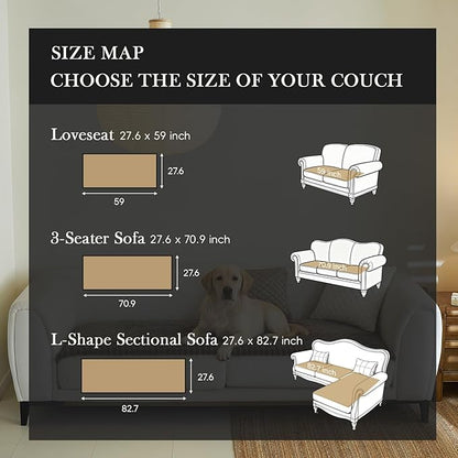 Couch Covers for 3 Cushion Couch Sofa Pet Friendly,Non-Slip Sofa Cover Washable