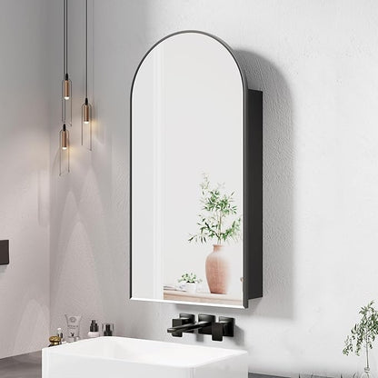 Black Arched Medicine Cabinet