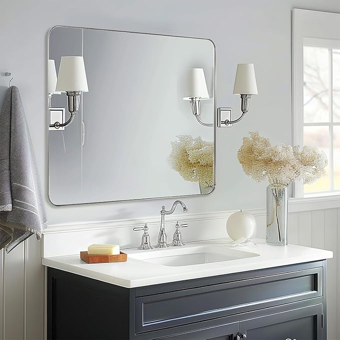ANDY STAR Chrome Bathroom Mirrors