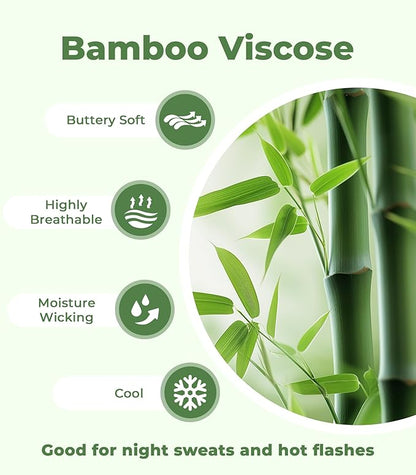 NACHILA Pajamas for Women-Viscose from Bamboo, Ribbed Racerback Tank Top Sexy Split Shorts Pajama Sets Cooling Sleep Cami Pjs