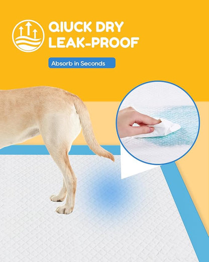 60 Count-36" x 36" XXXL Pee Pads for Dogs, Extra Large Puppy Pads, Super Absorbent Disposable Dog Training Pads, Quick Drying, Leak-Proof, Ultra Thick Potty Pads for Dogs, Puppies, Doggie, Cats