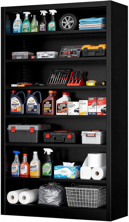 6-Tier Adjustable Steel Garage Storage Shelf