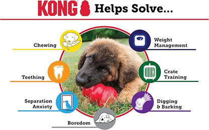 KONG Extreme Dog Toy - Fetch & Chew Toy - Treat-Filling Capabilities & Erratic Bounce for Extended Play Time Most Durable Natural Rubber Material - for Power Chewers - for X-Large Dogs