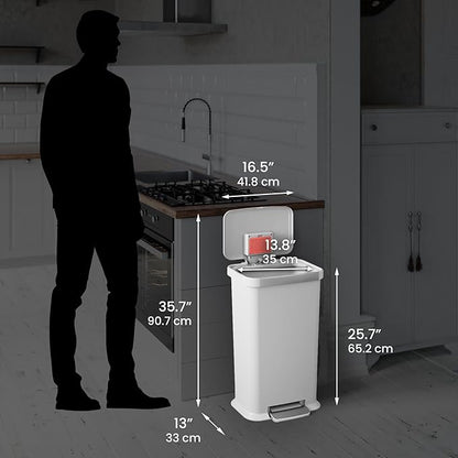 iTouchless SoftStep 13.2 Gal / 50L Step Pedal Kitchen Trash Can
