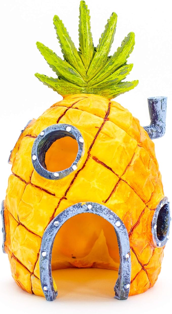 Penn-Plax Officially Licensed Spongebob Squarepants® Fish Tank Decorations | Spongebob’s Pineapple, Squidward Home, and The Crusty Crab Resin Figurines | Aquarium and Terrarium Décor