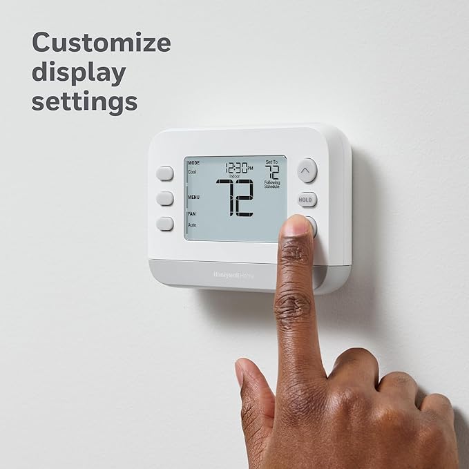 New! Honeywell Home Programmable Thermostat, Conventional/Heat Pump