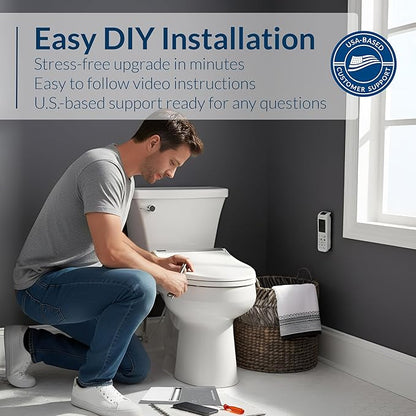 Bio Bidet BB2000 Electric Bidet Toilet Seat, Warm Water