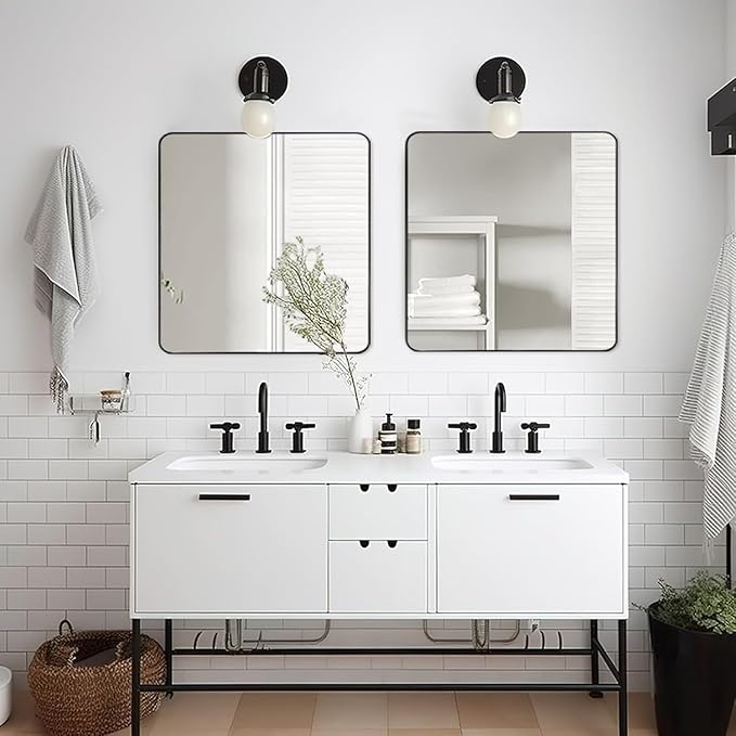 ANDY STAR Black Bathroom Mirrors