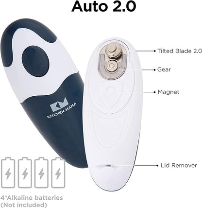 Kitchen Mama Auto 2.0 Electric Can Opener: Blade Opens Almost Any Can Pop or