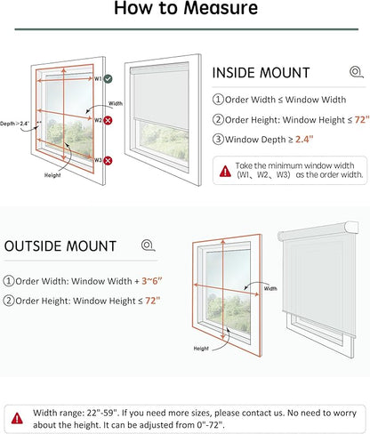 Yoolax Motorized Blinds with Remote, Automatic Window Blinds Directly