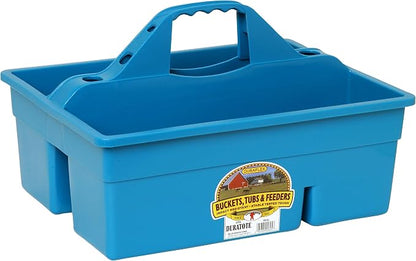 Little Giant® Plastic DuraTote | Horse Grooming DuraTote | Durable Tote Box Organizer with Easy Grip Handle | Extra Thick Sidewalls | Teal