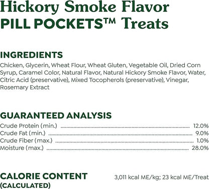 Greenies Pill Pockets for Dogs Large Size, Soft Dog Treats, Hickory Smoke Flavor, 7.9 oz. Pouch (30 Treats)