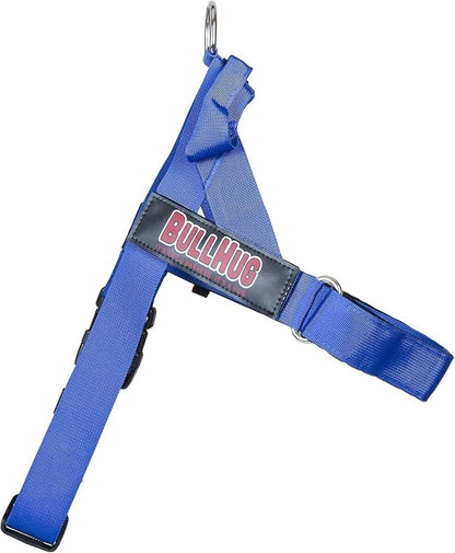 Adjustable Dog Harness– No Pull, No Choke – for English Bulldogs, French Bulldogs, Pugs & Broad-Chested Breeds – Easy, Safe Walks (Royal Blue, Medium)