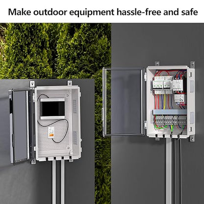 ABS Electrical Junction Box, Ventilated Design, Cable Grommets, IP65 Waterproof
