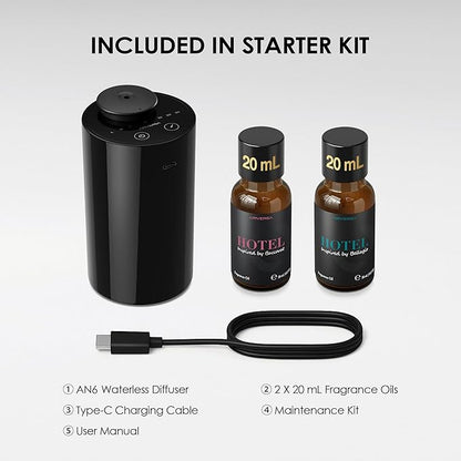 Airversa Waterless Essential Oil Diffuser Starter Kit