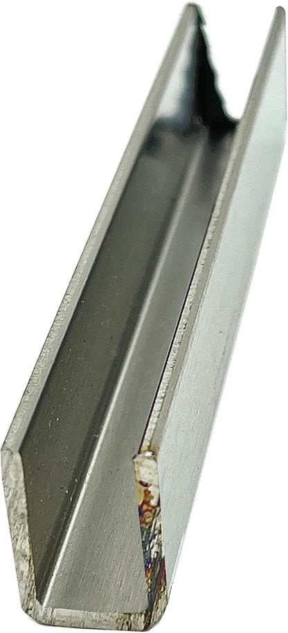 Brixwell SDCD38PS-CCP36 Polished Stainless 3/8" Fixed Panel Shower Door Deep