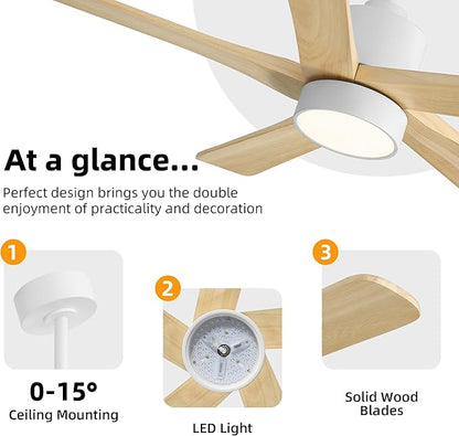 WINGBO 48 Inch DC Ceiling Fan