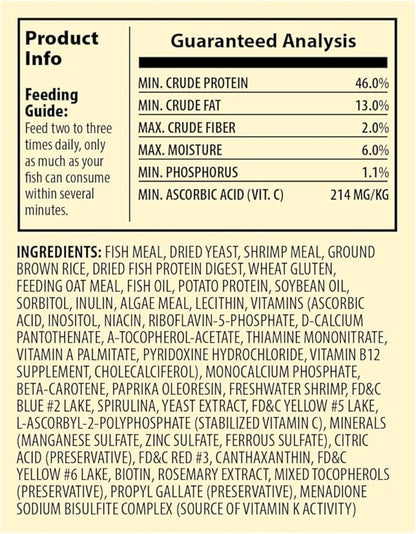 TetraColor Tropical Flakes, Color Boosting Fish Food, Nutritionally Balanced Diet for Tropical Fish, 2.2 oz