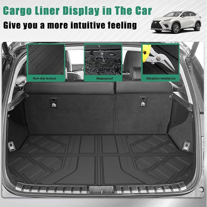 Floor Mats & Trunk Mat Fit for Lexus NX 2015-2021 NX300/ NX300h /NX200t All Weather TPE Floor Liners and Cargo Liner for Lexus NX All Models