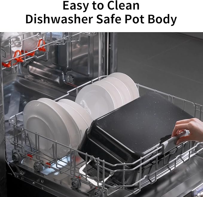 N21NA Pro Slow Cooker 10 Quart, 8-in-1 Programmable PFOA-Free Ceramic Coated