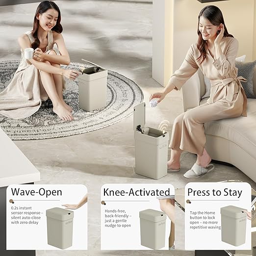 MRBIN Motion Sensor Bathroom Trash Can