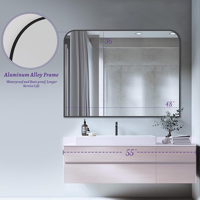 Bathroom Mirror, Wall Mirrors, Bathroom Vanity Mirror