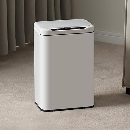 ELPHECO Stainless Steel Office Trash Can Motion Sensor Garbage Can Touchless