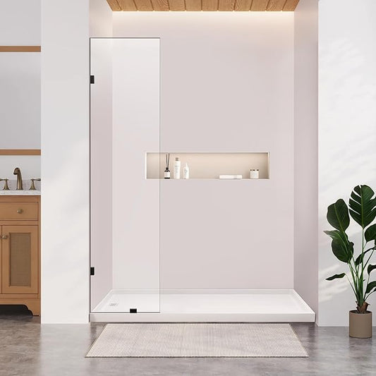 Bathroom Shower Glass Door 20.5" W×78.75" H, 3/8" Thick Clear Tempered Glass