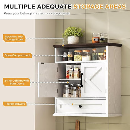 Bathroom Wall Cabinet, Wall Mounted Medicine Cabinet