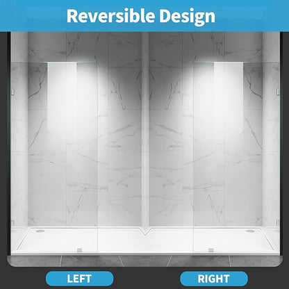 Shower Glass Panel, Frameless Walk in Shower Door